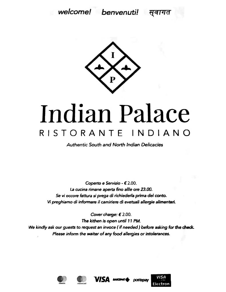 Indian Palace Restaurant Florence